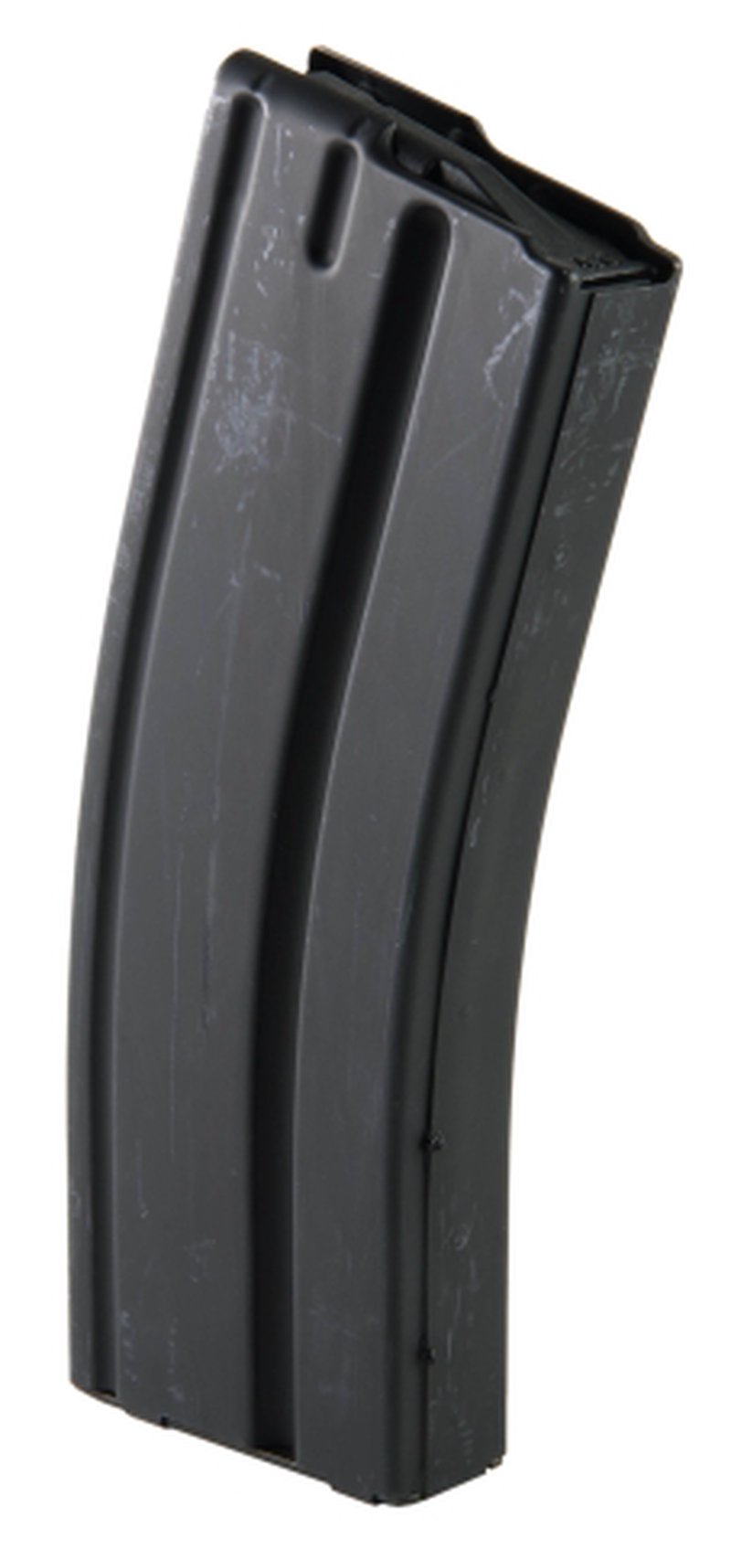 ASC Magazine: AR-15: 6.8 SPC 25rd Capacity Black Marlube Stainless Steel Gray Follower - 25-68-SS