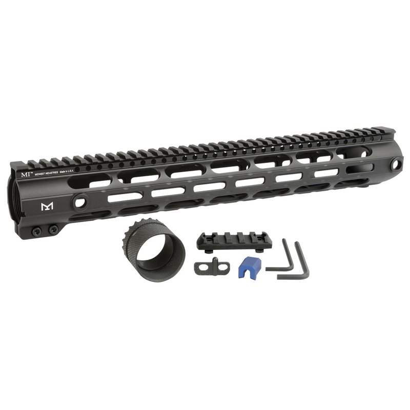 Midwest Industries Combat Rail DPMS Low M-LOK Handguard 15" for AR-308/LR-308, Black