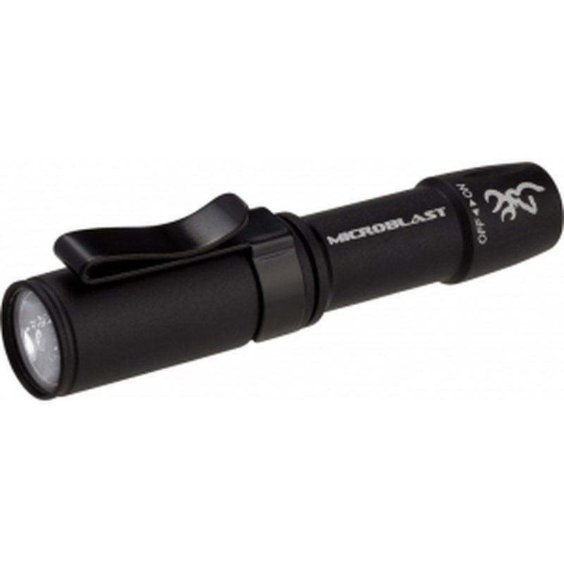 Browning Microblast 3712114 AAA Flashlight 72 Lumens Black Aluminum White Filter