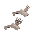 Troy Tritium 45deg Flip Up Offset Sight Set, M4 Front & Dioptic Rear