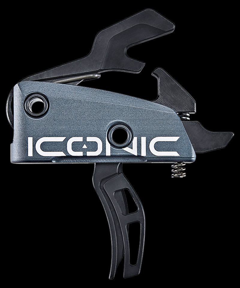 Rise Armament ICONIC Independent Two-Stage AR Trigger Graphite Gray 2 lb Pull T22GRY