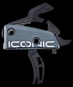 Rise Armament ICONIC Independent Two-Stage AR Trigger Graphite Gray 2 lb Pull T22GRY