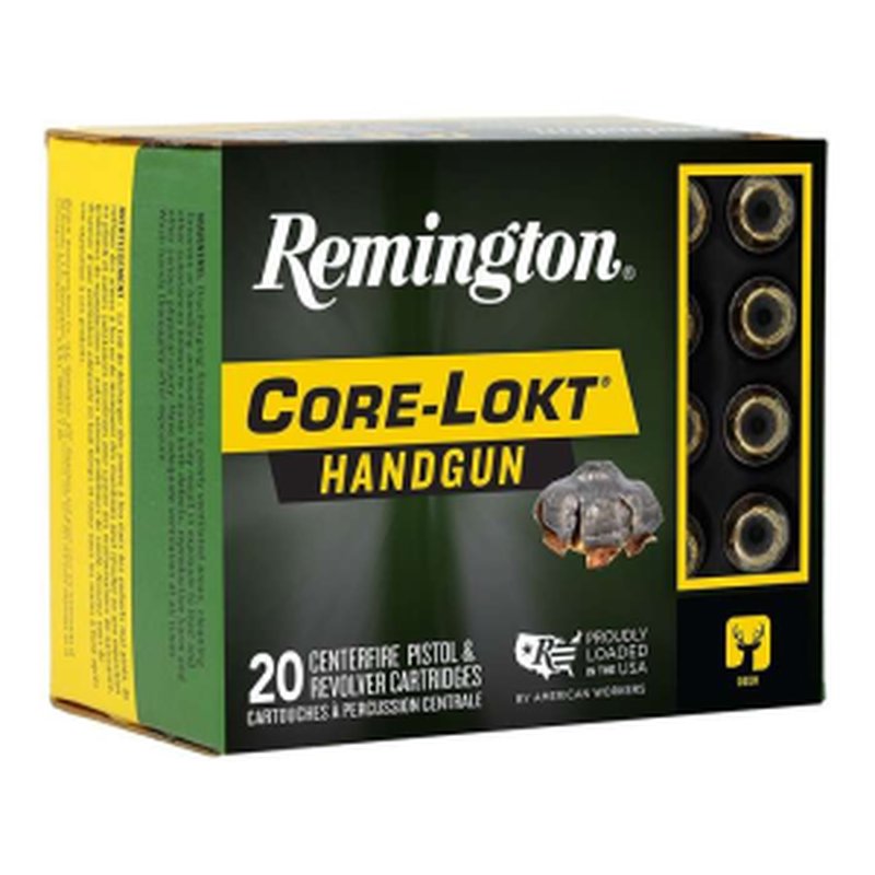Remington Core-Lokt .44 Remington Magnum 240gr JHP/CLJHP Handgun Ammunition (confirm 10 vs 20 rounds) per BX.