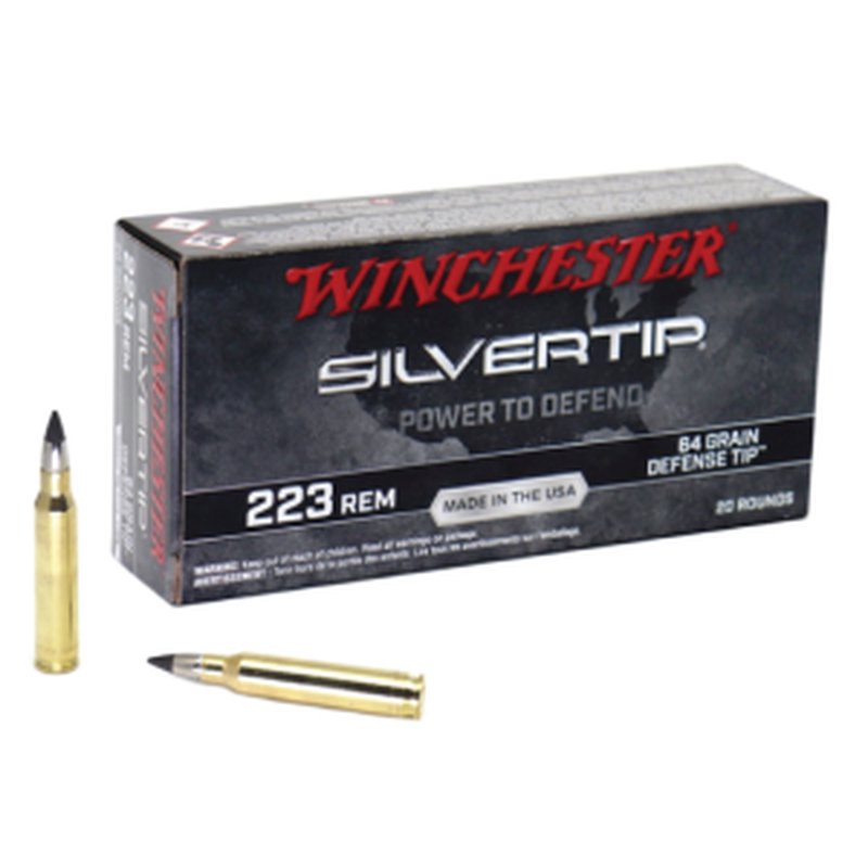 Winchester Silvertip .223 Rem Defense Tip 64 Grain Ammo (20 Rounds)
