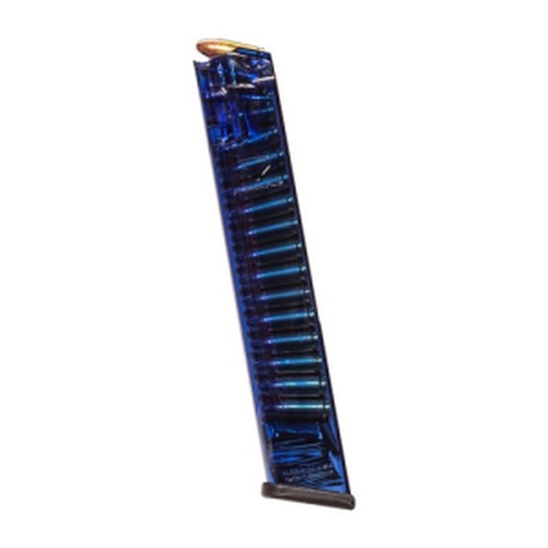 ELITE TACTICAL Glk 17,18,19,19x 9mm 31rd Blue Magazine