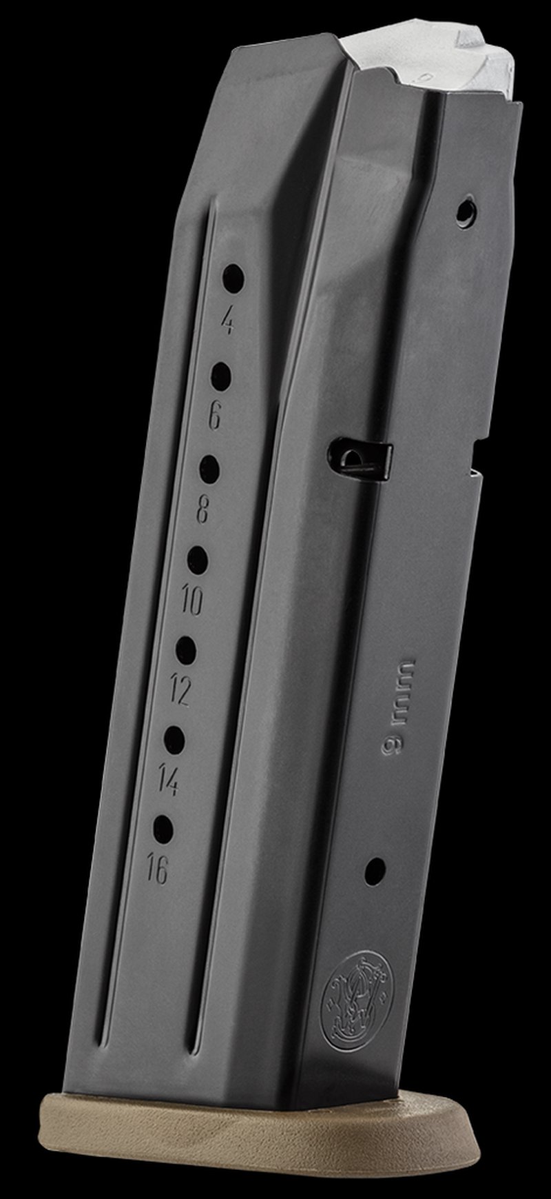 Smith & Wesson M&P 9 Full Size Magazine 17-Round 9mm Luger Black/FDE Base