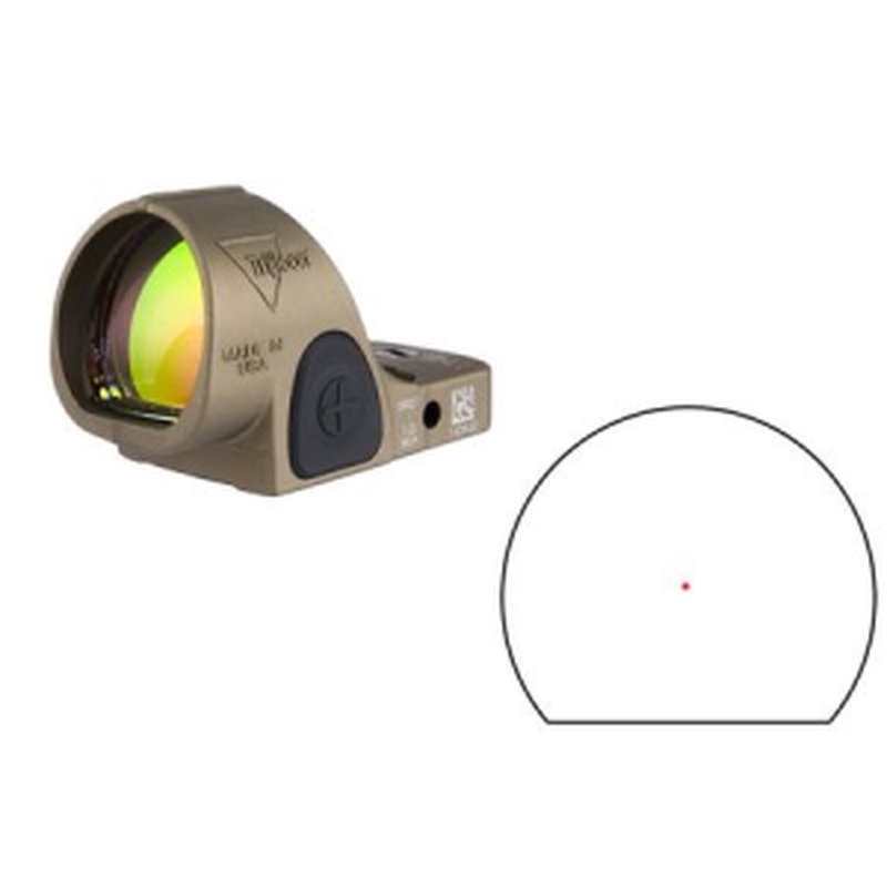Trijicon SRO 1.0 MOA Red Dot Sight with Adjustable LED Coyote Brown Anodized