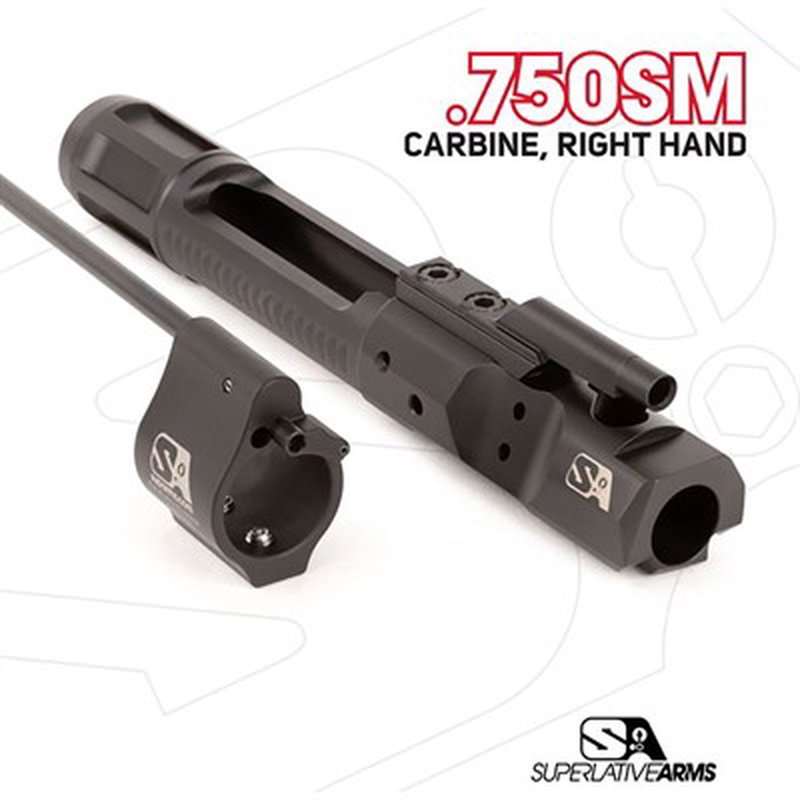 MIDWEST INDUSTRIES, INC. - AR-15 .750 GAS BLOCK W/ FLIP-UP COMBAT SIGHTS