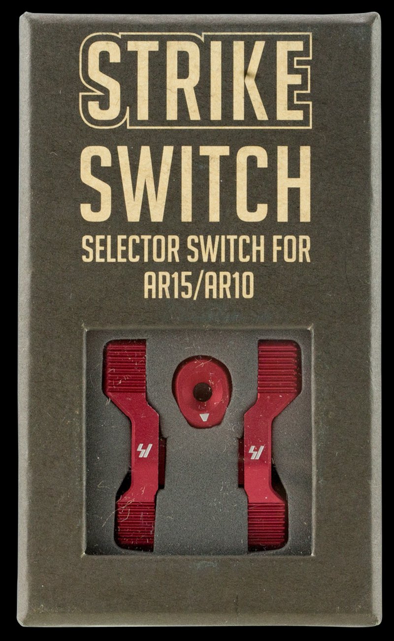 Strike Switch Ambidextrous AR-Platform Safety Selector 60°/90° Throw Red ARSSSRED