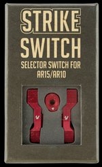 Strike Switch Ambidextrous AR-Platform Safety Selector 60°/90° Throw Red ARSSSRED
