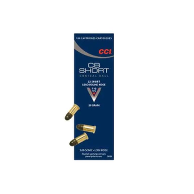 CCI Specialty CB 22 Short Lead Round Nose 29gr Subsonic Ammunition