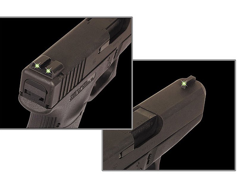 Truglo TG231G2 Tritium Night Sights Glock 10mm Auto & .45 ACP Green 3-Dot