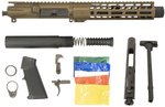 Ghost Firearms Upper Receiver, Pistol Lower Parts Kit, 5.56mm/.223, 10.5in Carbine, Moly Barrel, 1-7 Twist, 9in M-LOK Free Float Hand Guard, A2 Flash Hider