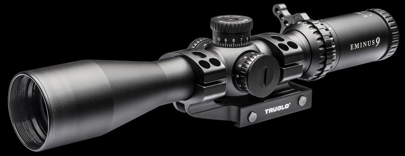 TruGlo Eminus 3-9x42 Rifle Scope 30mm Tube TacPlex MOA Reticle Black Anodized TG8539TLR
