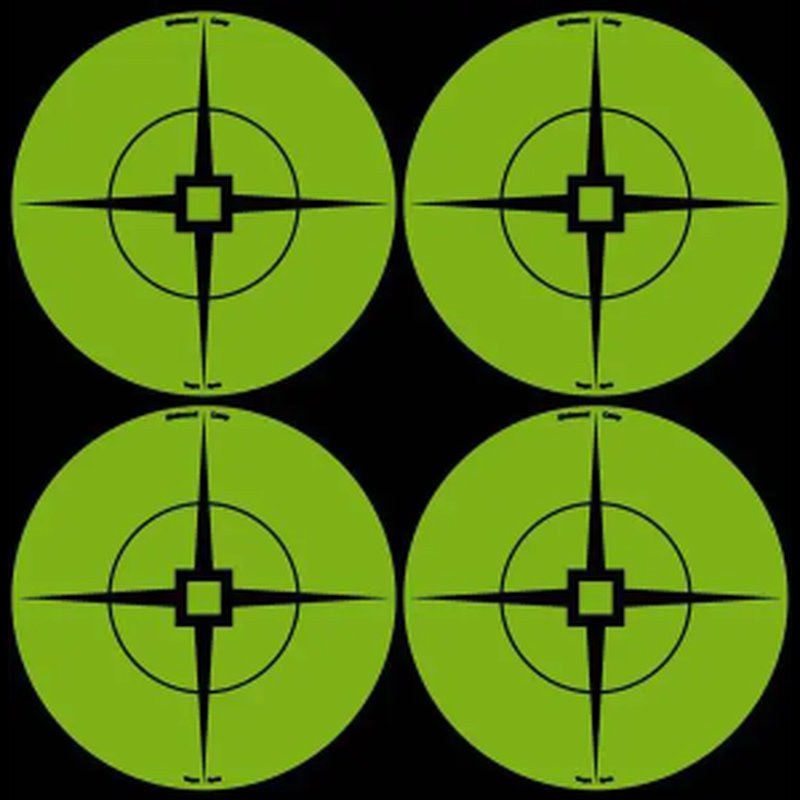 Birchwood Casey 33933 Target Spots Self-Adhesive 3" Crosshair Black w/ Green (40-Pack)