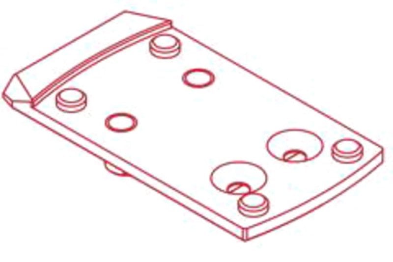 ZRODelta Modulus Mounting Plate Shield, ZRO Delta One Optic Cut 700900234121