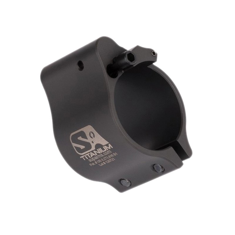 Superlative Arms Clamp-On Direct Impingement Adjustable Gas Block 0.936" x 1", Black