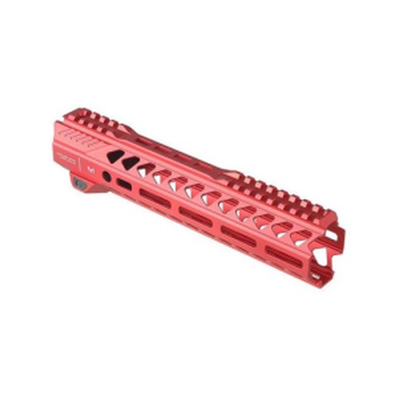 STRIKE INDUSTRIES Rail AR-15 M-Lok Handguard, 10" Red