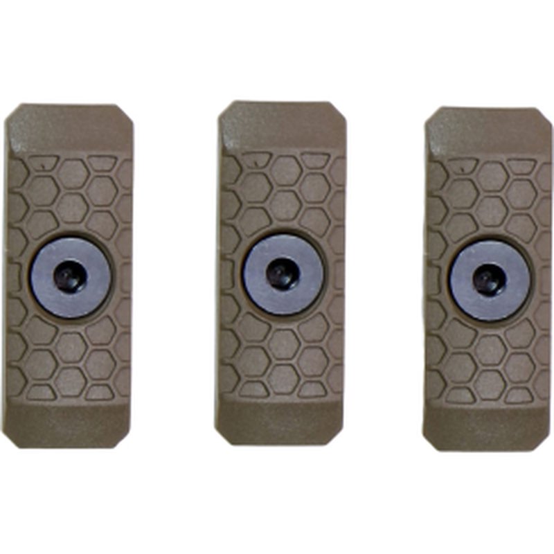 Slate Black Industries M-LOK 1-Slot Rail Cover Polymer Flat Dark Earth 3PK