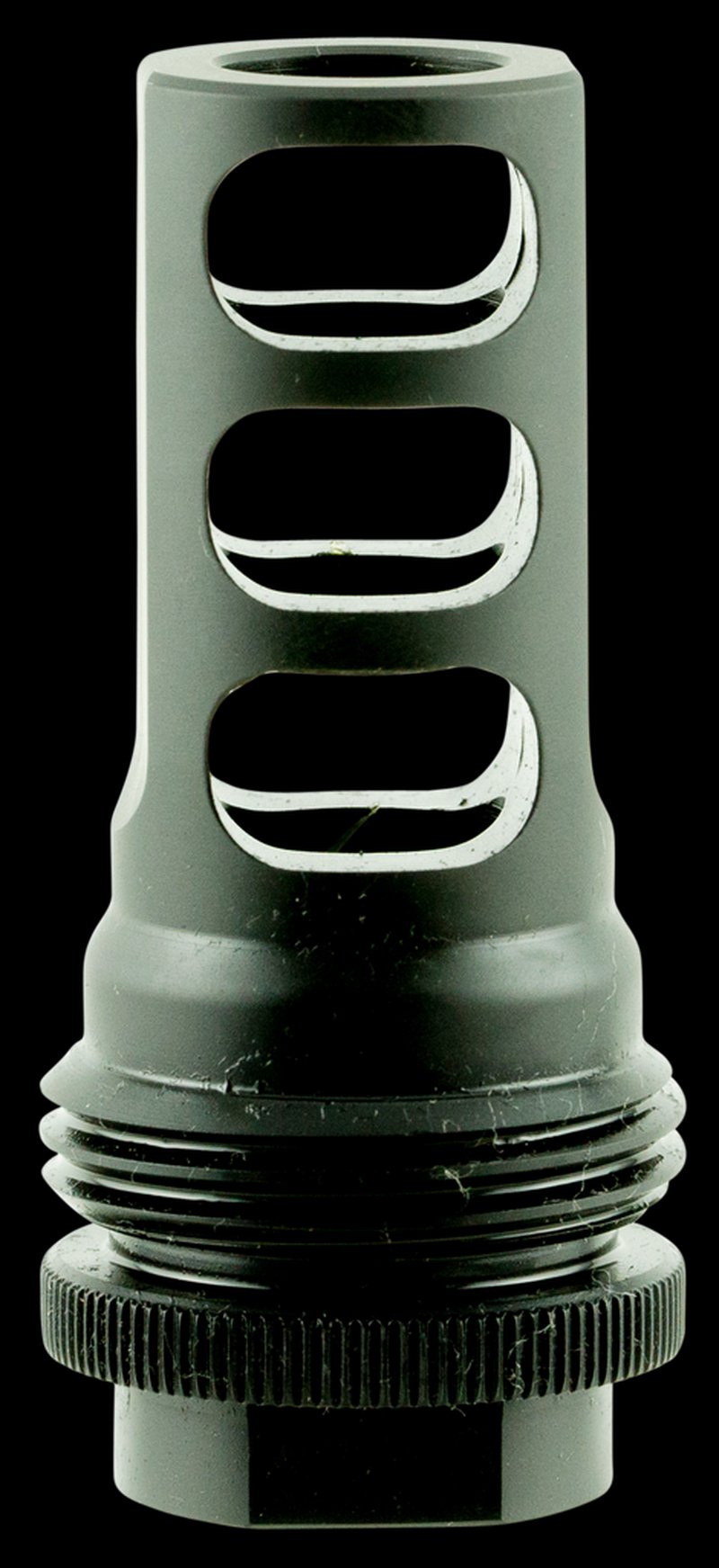SilencerCo ASR 3-Port Muzzle Brake 5/8-32 Threads .458/.46 Cal Black AC1557