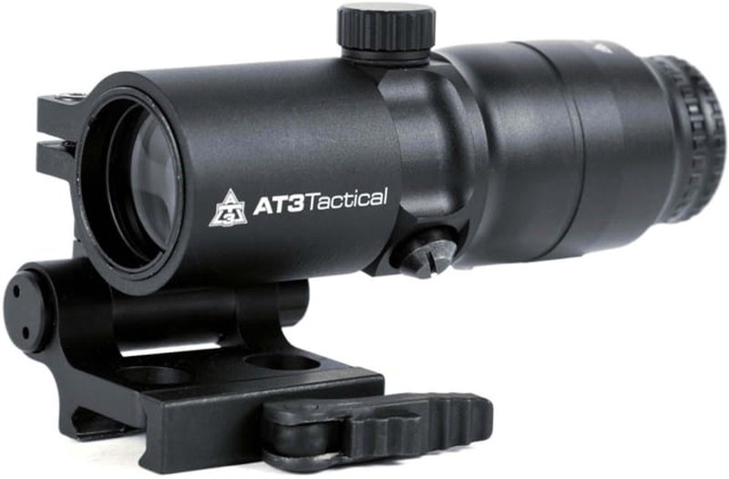 AT3 Tactical 4x Red Dot Magnifier w/ Flip-to-Side Mount