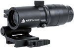 AT3 Tactical 4x Red Dot Magnifier w/ Flip-to-Side Mount