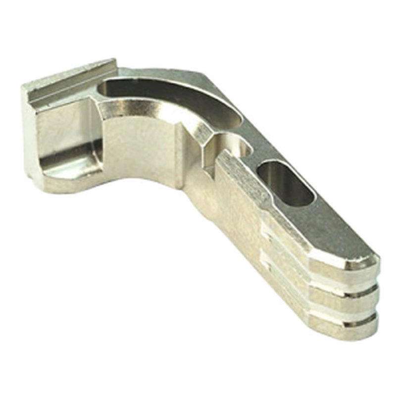 Cross Armory Extended Magazine Catch for Glock Gen 1-3, Silver 7075-T6