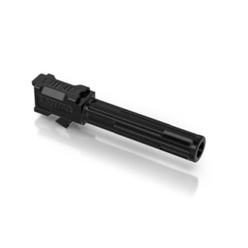 Lantac 9INE Glock 19 Fluted 416R DLC 1:10 Non-Threaded Barrel