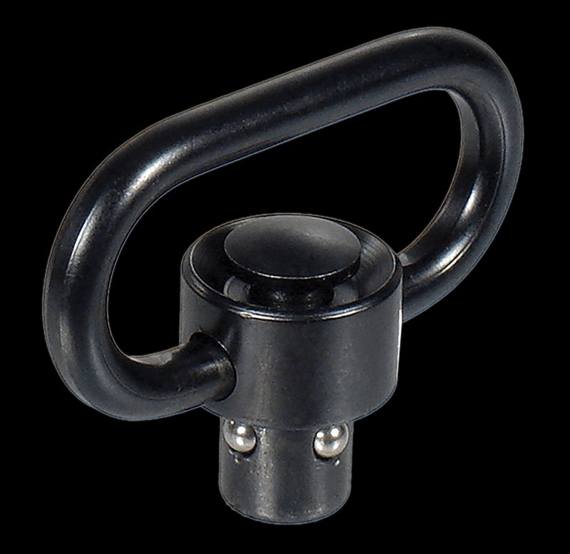 Leapers TLQDSW18 Quick-Detach Sling Swivel 1.38 in Steel Black