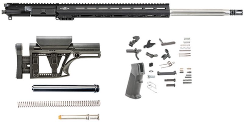 Luth-AR 24 Inch Bull Rifle Kit Upper Receiver Lower Parts Kit Black