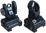 Precision Reflex Flip Up Front/Rear Sight Package w/ Thumb Wheel Black