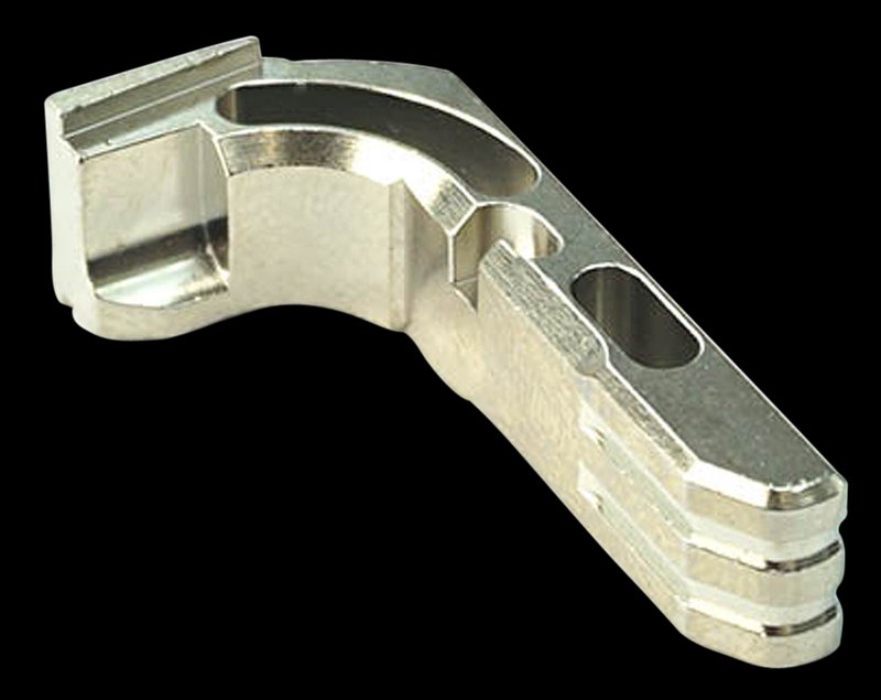 Cross Armory Silver Extended Mag Catch for Glock Gen 1-3 and P80 Models