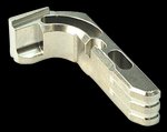 Cross Armory Silver Extended Mag Catch for Glock Gen 1-3 and P80 Models