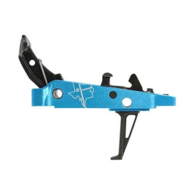 CMC Triggers Drop-In Trigger Group 2.0 Single-Stage Flat with 3.50 lbs Draw Weight Black w/ Blue