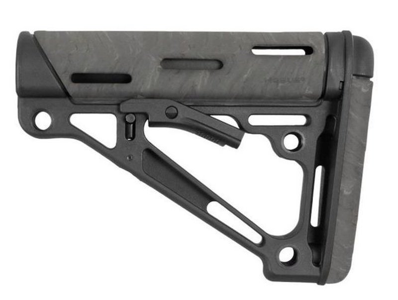 Hogue AR15/M16 OverMold Collapsible Buttstock for Comm. Buffer Tubes