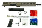 Ghost Firearms Upper Receiver, Pistol Lower Parts Kit, 5.56mm/.223, 10.5in, Carbine , Moly Barrel, 1-7 Twist, 9in M-LOK Free Float Hand Guard, A2 Flash Hider