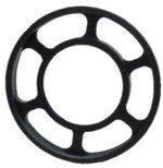 March Scopes Large Middle Focus Rifle Scope Wheel 3.5 Inch Black