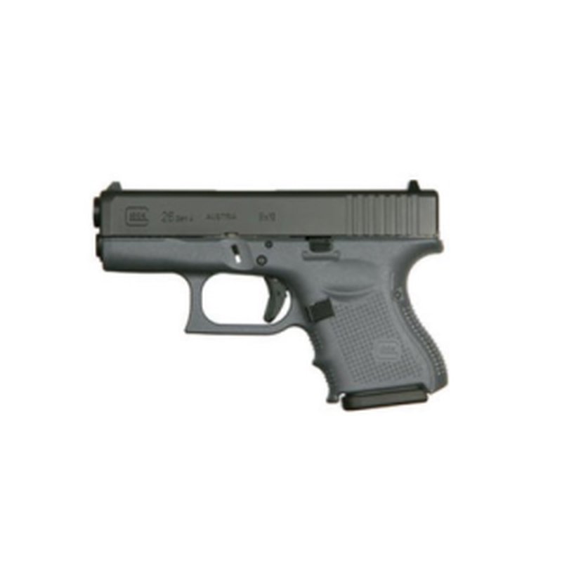 Glock G26 Gen 5 Gray 9mm 10rd 3.46in Fixed Sights