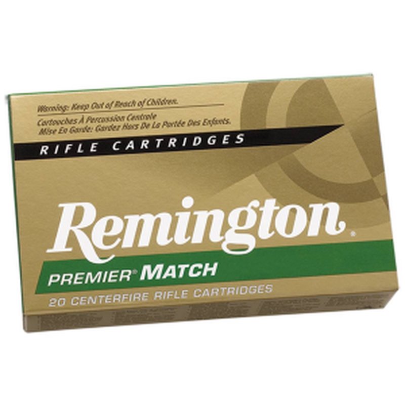 Remington Premier Match RM308W7 308 Win 168gr Sierra MatchKing Boat Tail Hollow Point Ammunition