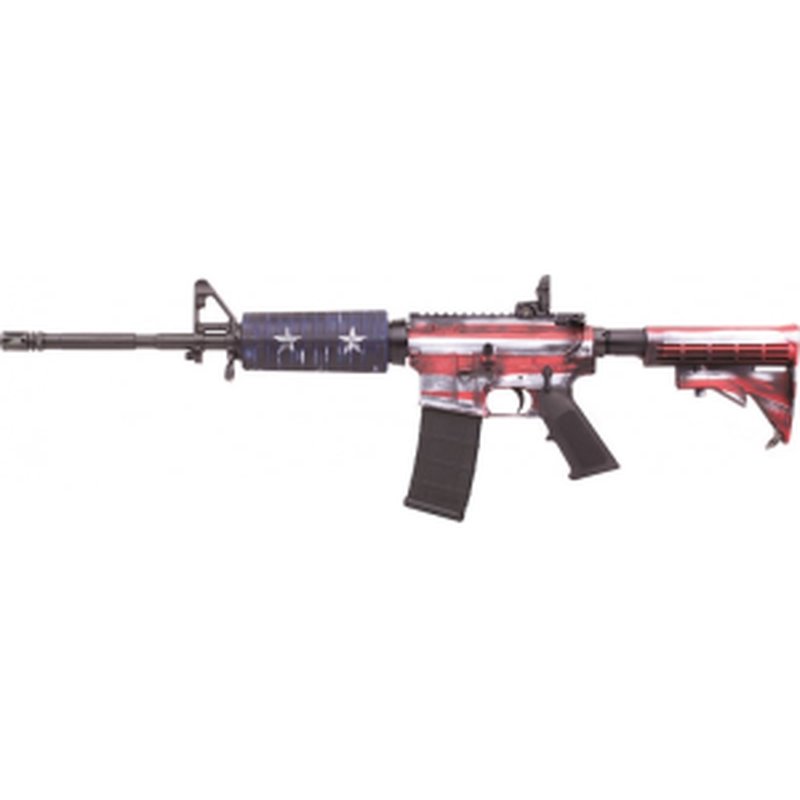 Colt AR-15 M4 16.1" Barrel 223/5.56 USA Flag- Red, White, & Blue - LE6920USA