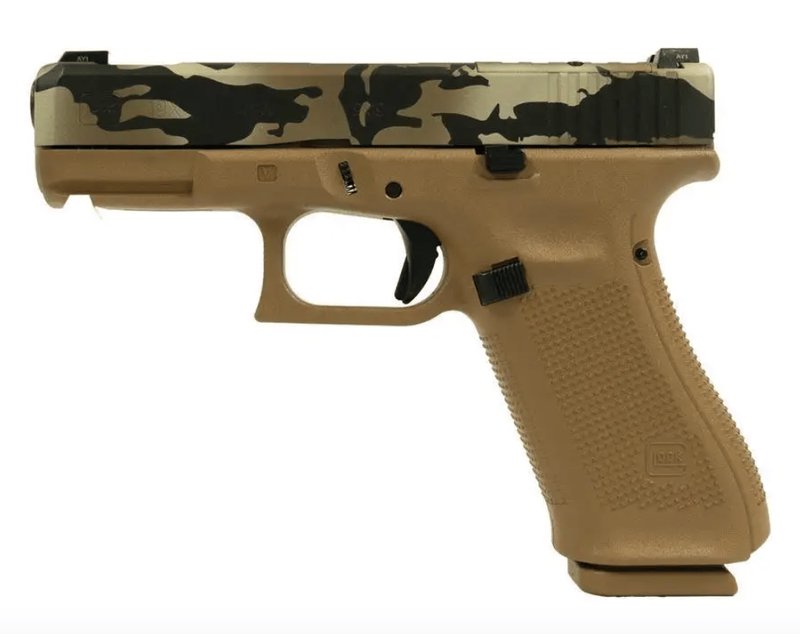 Glock 19X V-Series 9mm Ported Barrel Optics-Ready Camo Cerakote