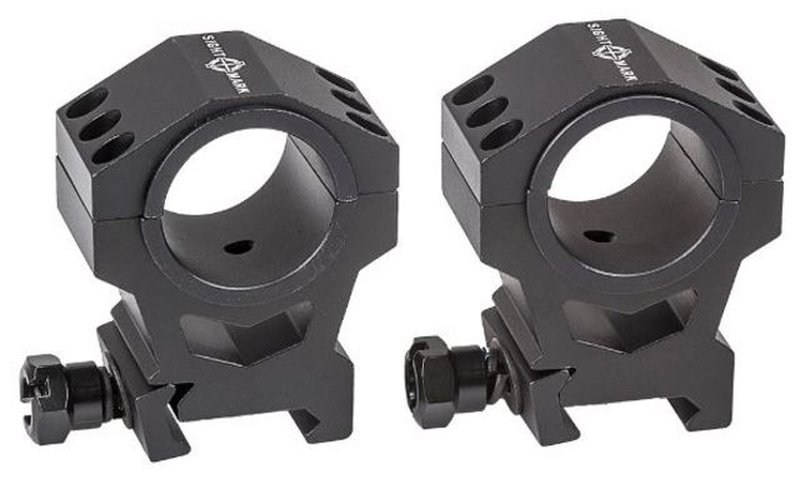 SightMark Tactical 30mm Ring Pair for Picatinny/Weaver | 6061-T6 Matte Black