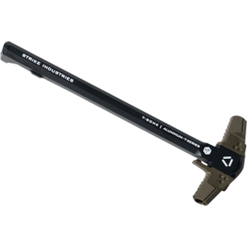 Strike Industries AR-TBCH-223-BK-OD T-Bone Charging Handle .223/5.56x45mm NATO OD Green Polymer Handles Aluminum Shaft for AR-15