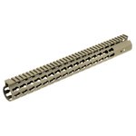 LEAPERS UTG PRO AR15 15" Keymod Free Float Handguard - FDE
