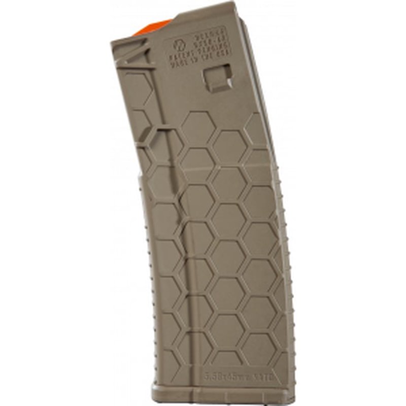 Hexmag HX30ARFDE Series 2 Flat Dark Earth Detachable 30rd Multi-Caliber AR-15 Magazine (calibers: 223 Remington, 5.56x45mm NATO, 300 AAC Blackout)