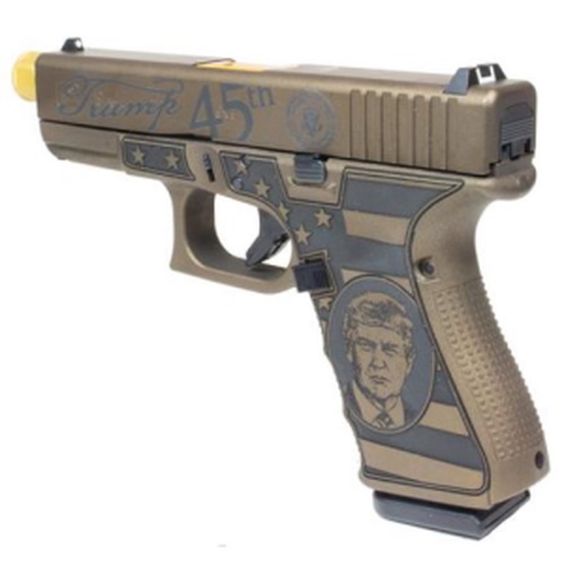 Glock G19 Gen 4 9mm Compact FXD 4.6in Trump Bronze Cerakote