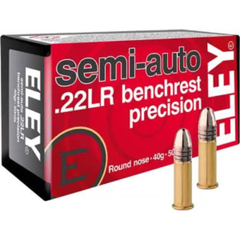 Eley Precision 22LR 40gr Semi Auto Benchrest Ammunition 50 Pack