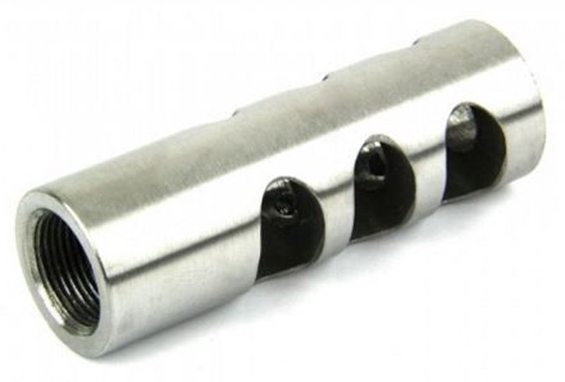 Tacfire .308 5/8inX24 Thread Full Size Muzzle Brake w/Crush Washer Stainless Steel