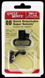 Uncle Mikes 10012 Quick Detach Sling Swivel 1in Black Steel