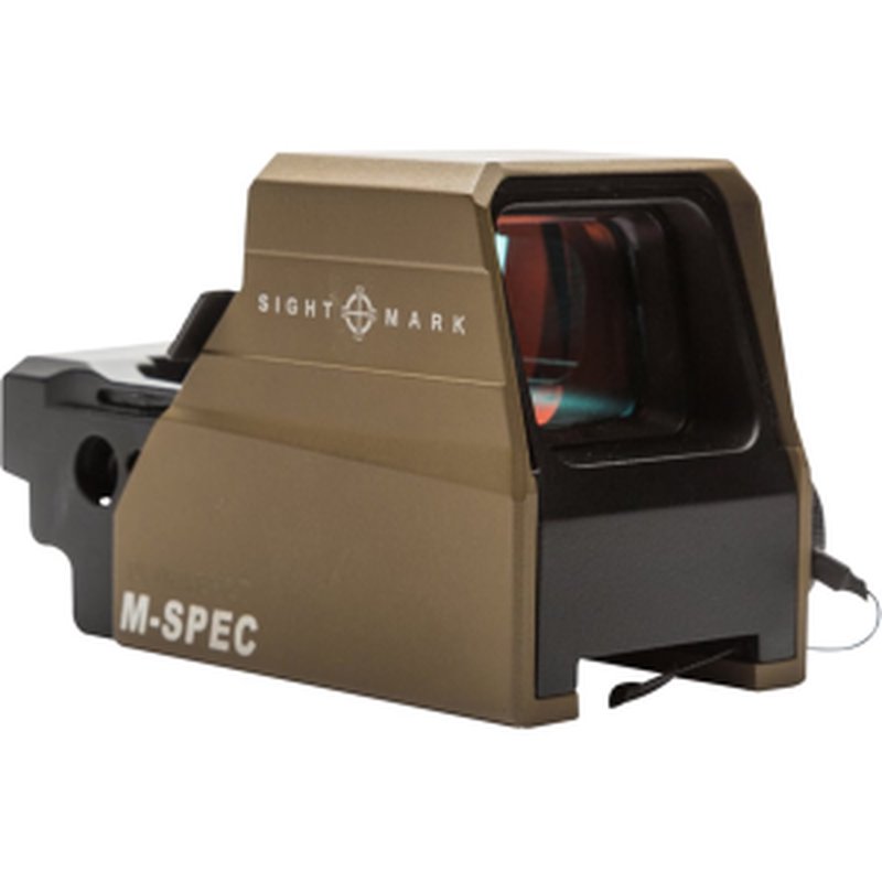 Sightmark Ultra Shot M-Spec Reflex Red Dot Sight 1x LQD Reticle with Quick Detachable Weaver Mount Dark Earth